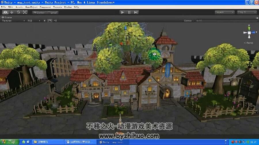 Unity3D 卡通古风场景构成地编灯光视频教程