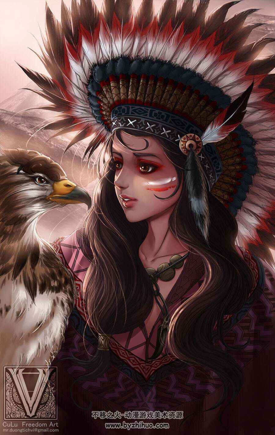 画风细腻的人物插画壁纸图包分享 151P
