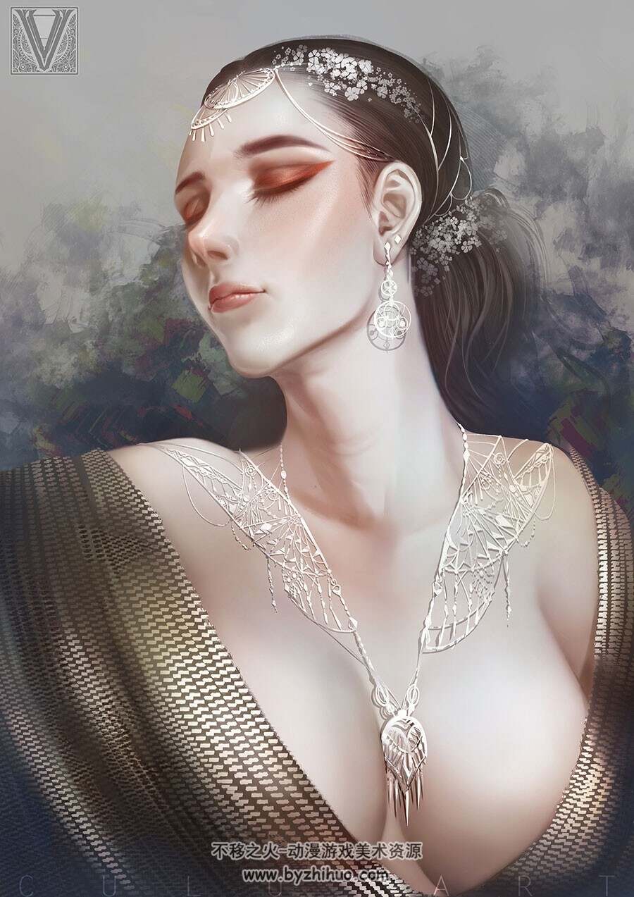 画风细腻的人物插画壁纸图包分享 151P