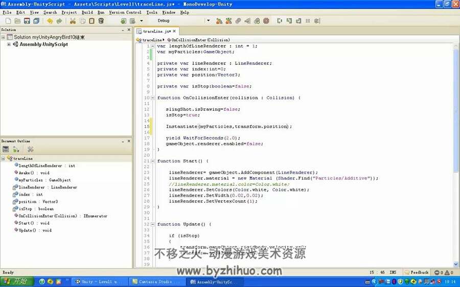 Unity3D 愤怒的小鸟 中文视频教程