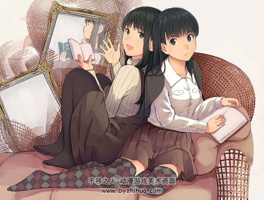 日韩精美插画壁纸图包分享 2929P