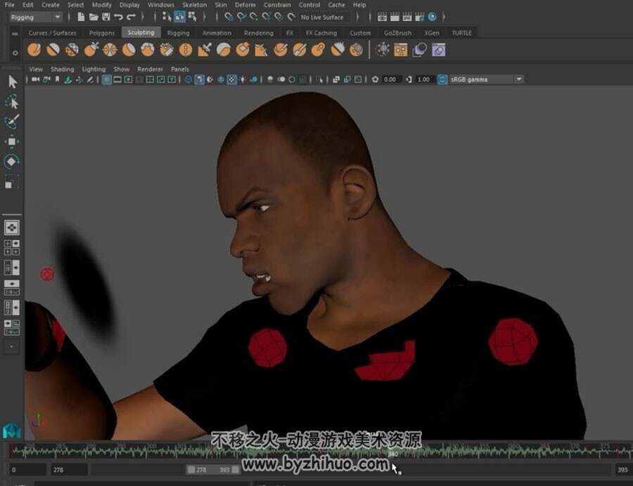 Maya 面部与手动画动作视频教程