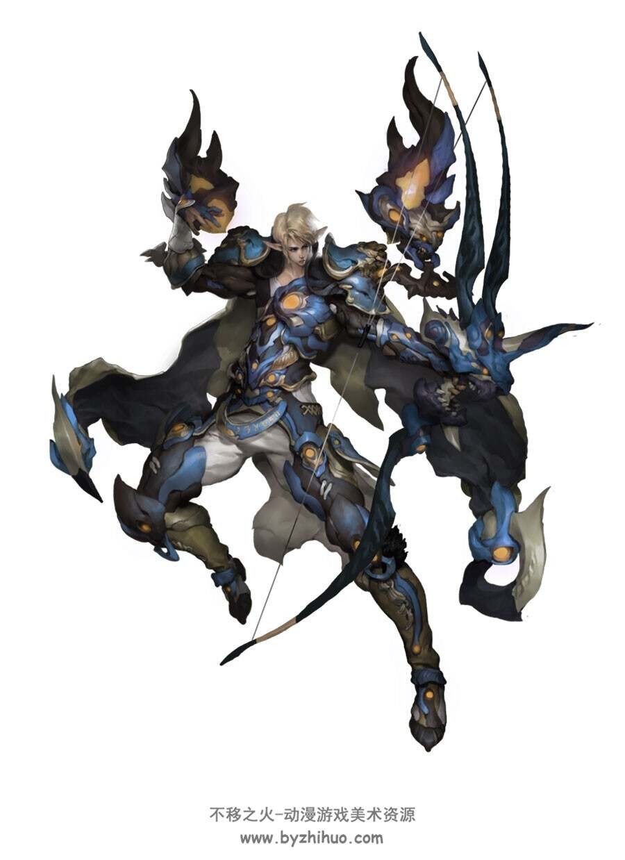 游戏角色素材 射手炮手概念原画设定 2257P