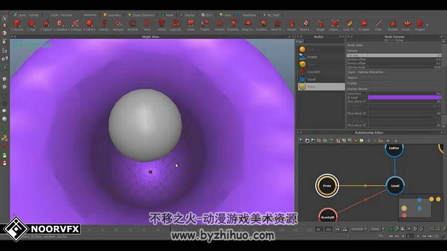 Maya & RealFlow 倒酒流体效果视频教程