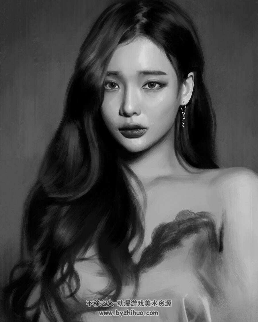 女郎插画肖像图集 40P