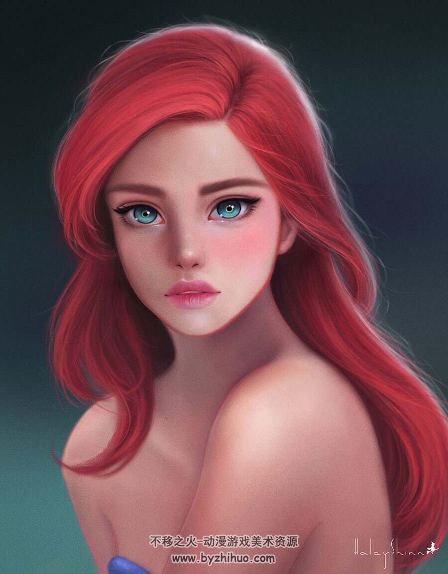 画师 haley 人物肖像插画图集赏析 45P