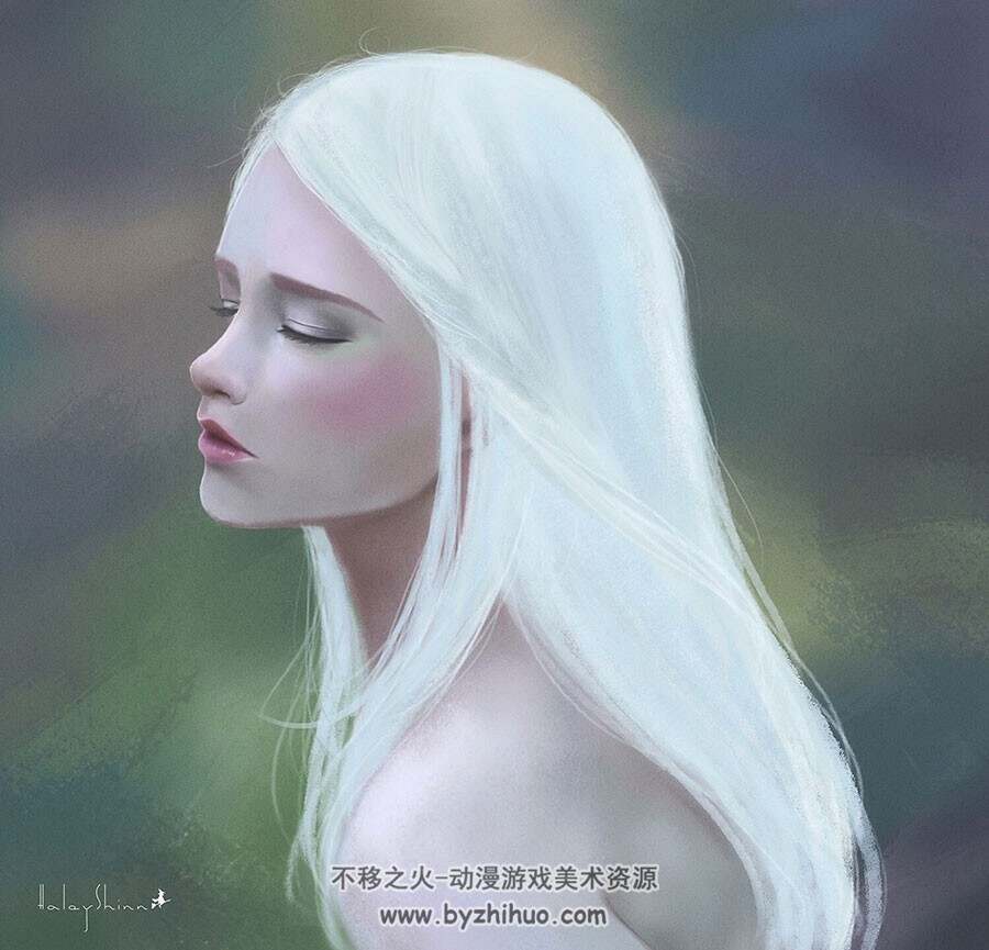 画师 haley 人物肖像插画图集赏析 45P