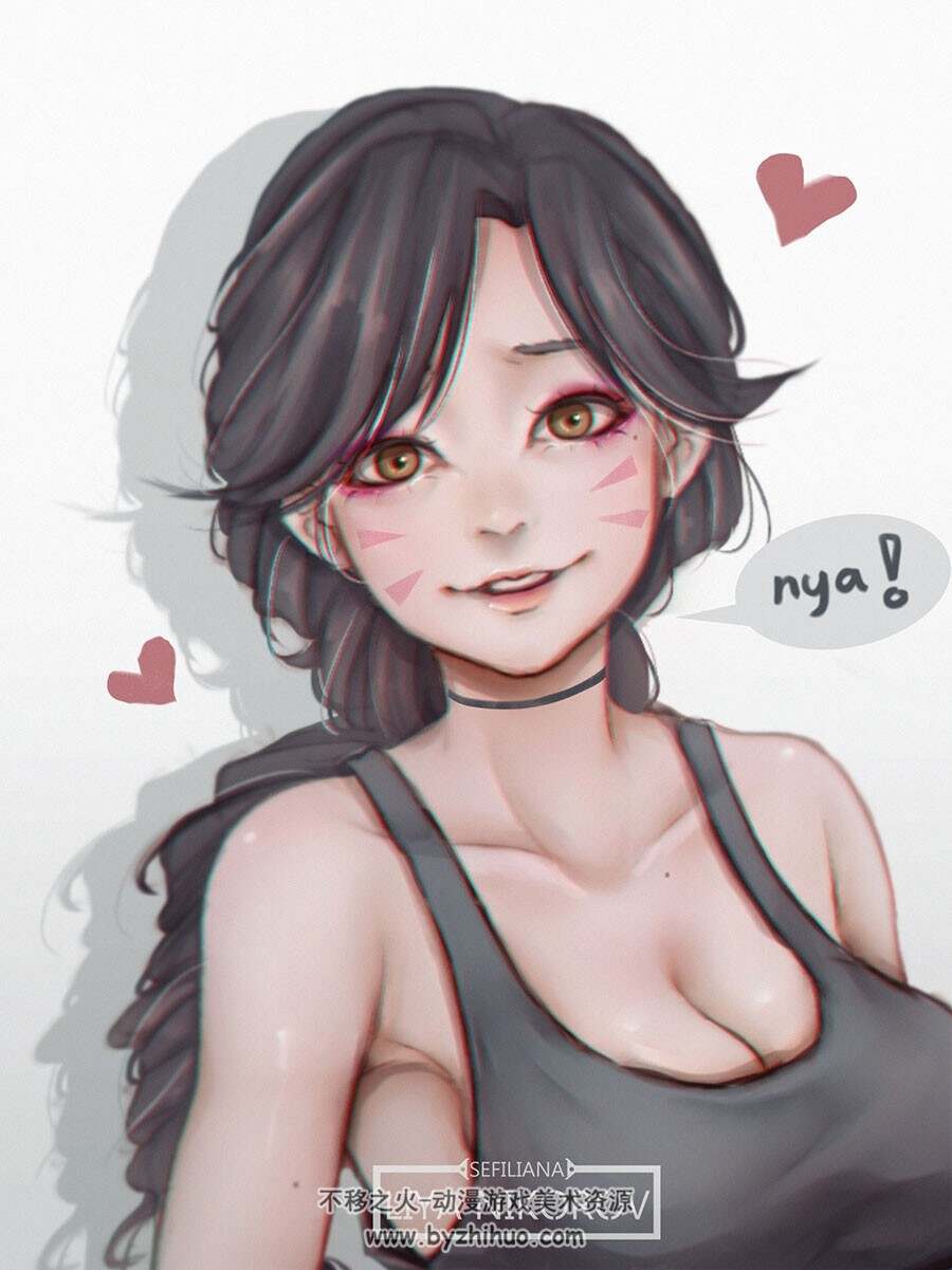 人物插画分享 Liya Nikorov 图集 28P