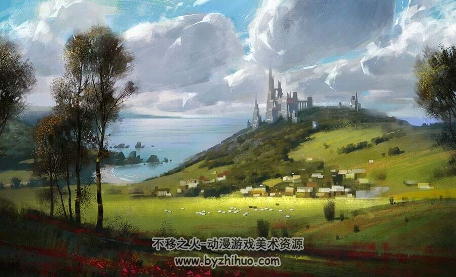 如仙境般 仙侠奇幻类场景概念原画设定参考 339P