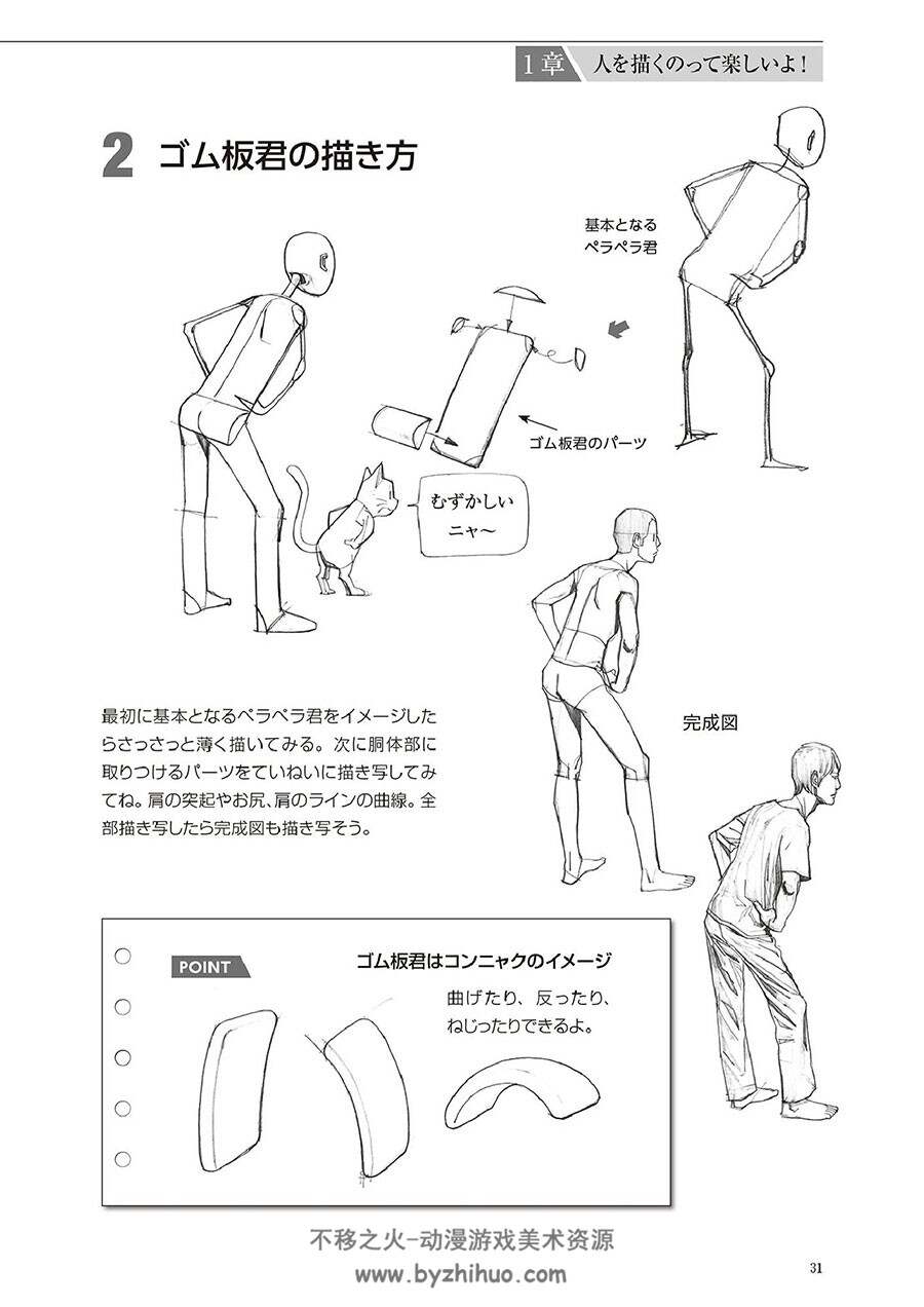 中村成一 人物结构基础及POSE绘制方法 162P