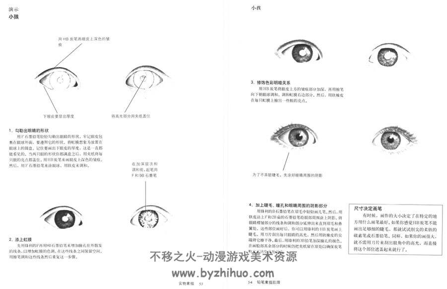 美国 J·D·希尔贝利 铅笔素描肌理 130P