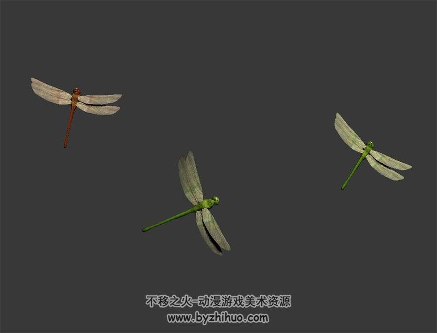 飞行蜻蜓 Max模型