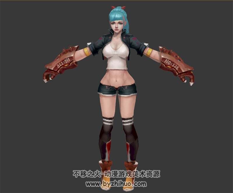 现代科幻铠甲少女 Max模型