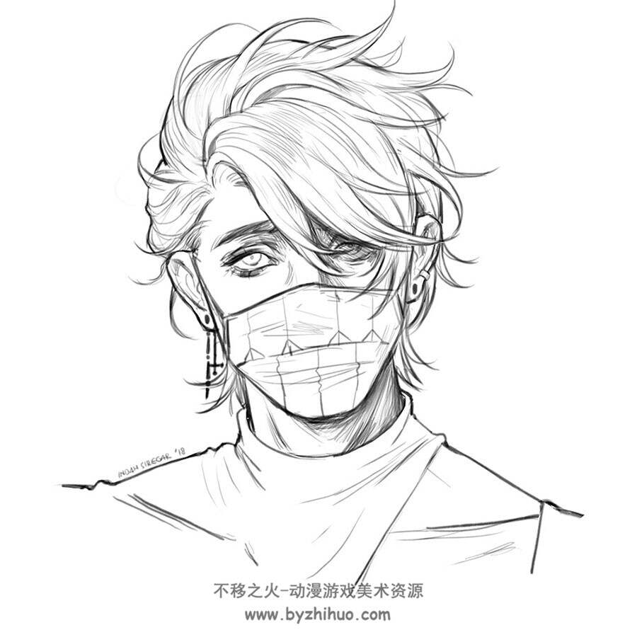 indahsiregar 含线稿的插画赏析 75P