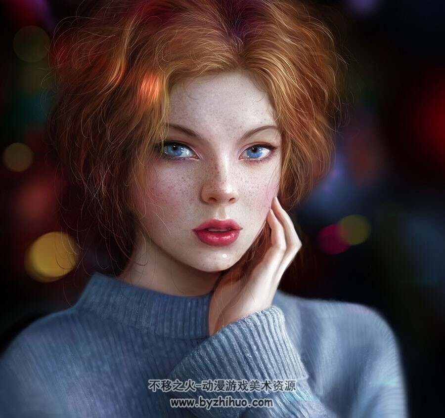 超细腻的肖像插画作品 来自菲律宾Noveland Sayson 42P - 不移之火资源网