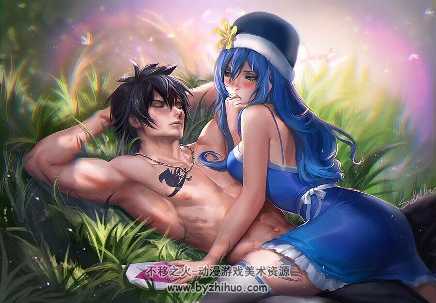 外国CG大神Sakimi Chan 同人角色插画视频教程 附PSD文件 30期