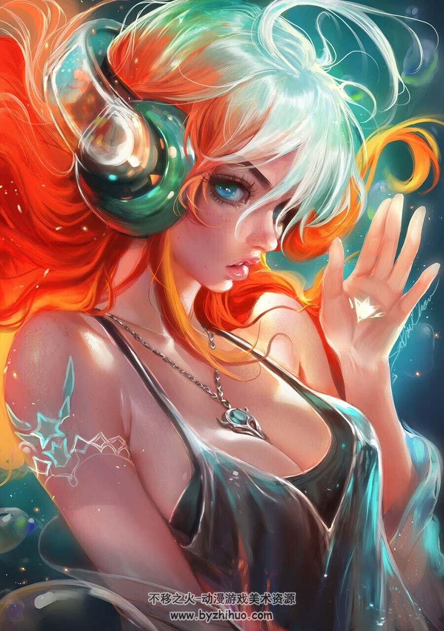 外国大神Sakimi Chan CG同人插画视频教程 附PSD文件和笔刷 33期