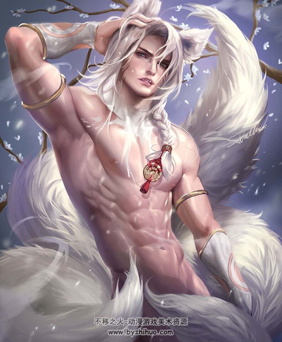 外国大神Sakimi Chan CG同人插画视频教程 附PSD文件和笔刷 33期