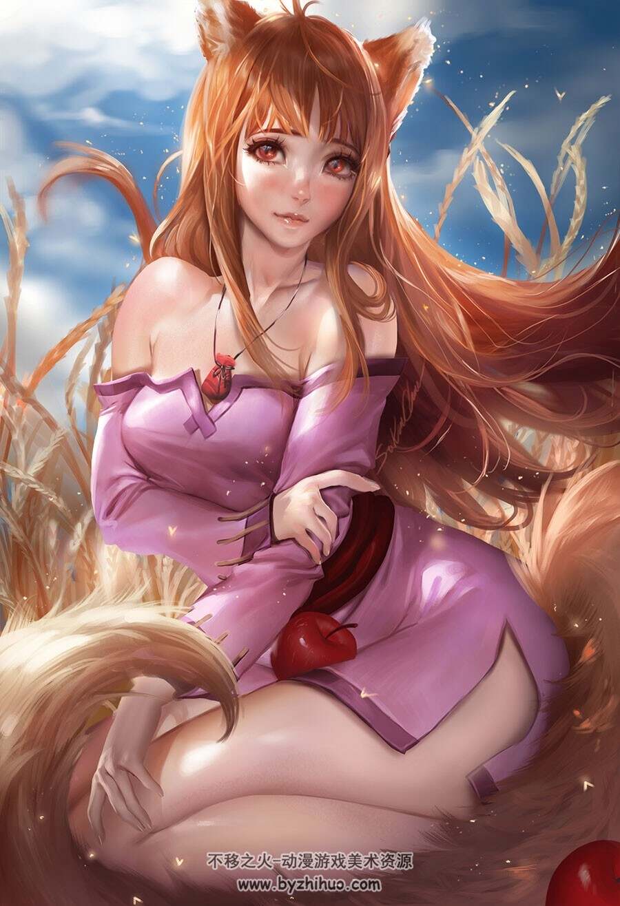 外国大神Sakimi Chan CG同人插画视频教程 附PSD文件和笔刷 33期
