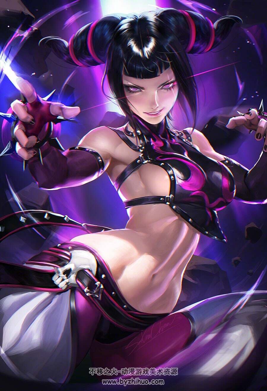 外国大神Sakimi Chan CG同人插画视频教程 附PSD文件 42期