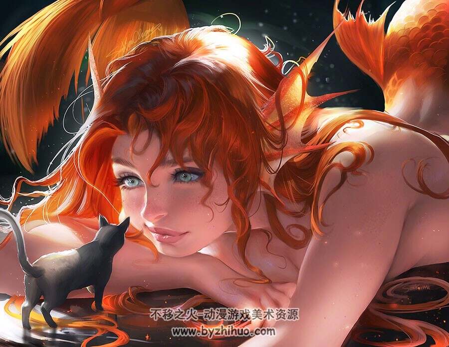 外国大神Sakimi Chan CG同人插画视频教程 附PSD文件 42期