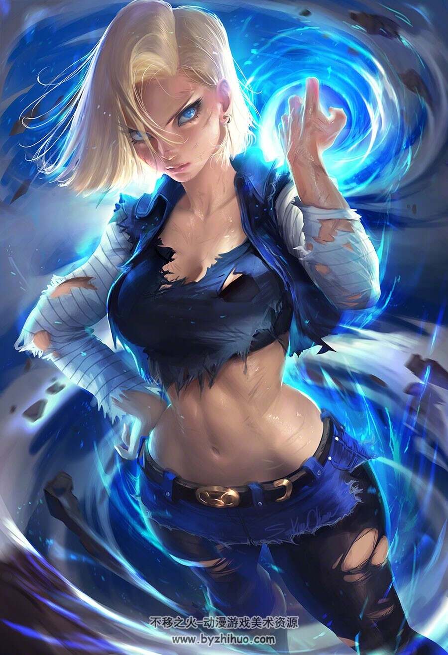 外国大神Sakimi Chan CG同人插画视频教程 附PSD文件和笔刷 44期