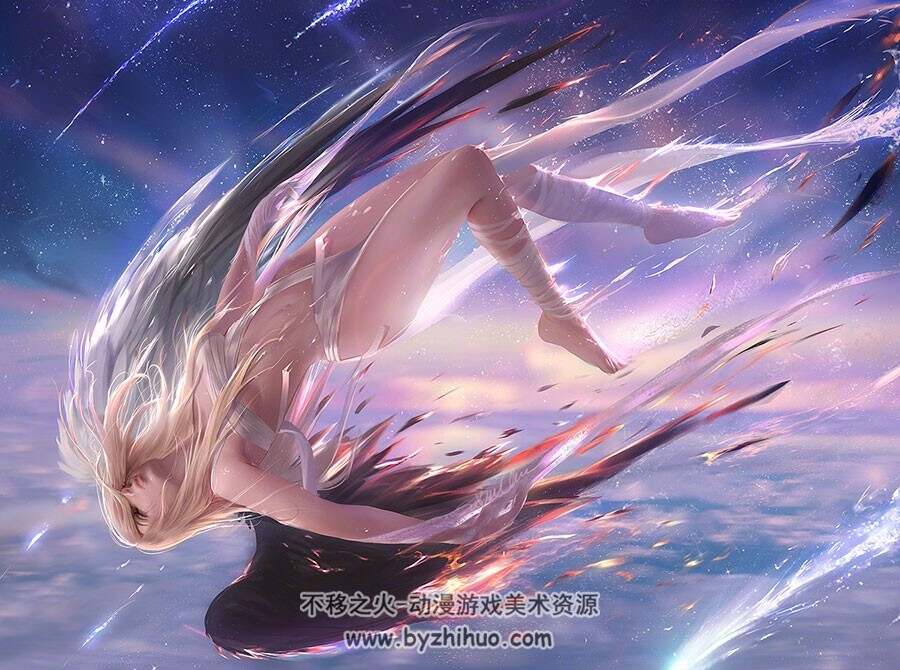 外国大神Sakimi Chan CG同人插画视频教程 附PSD文件和笔刷 44期