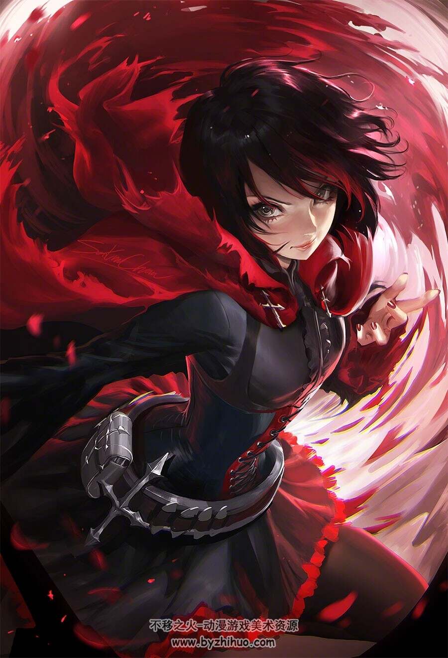 外国插画大神Sakimi Chan CG同人绘制视频教程 附PSD文件 41期