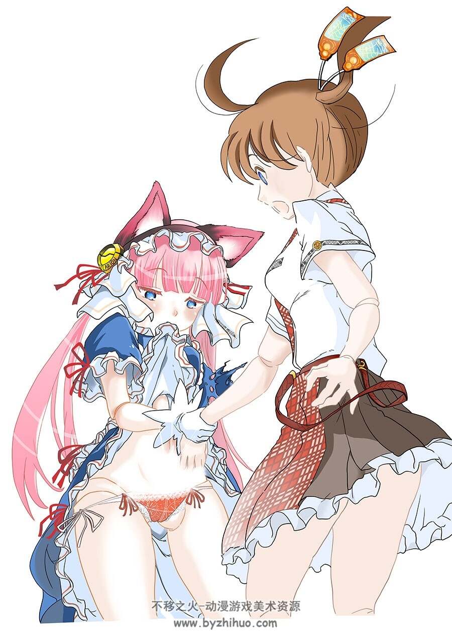 红壳的潘多拉 粉粉呢少女插画图集分享 30P