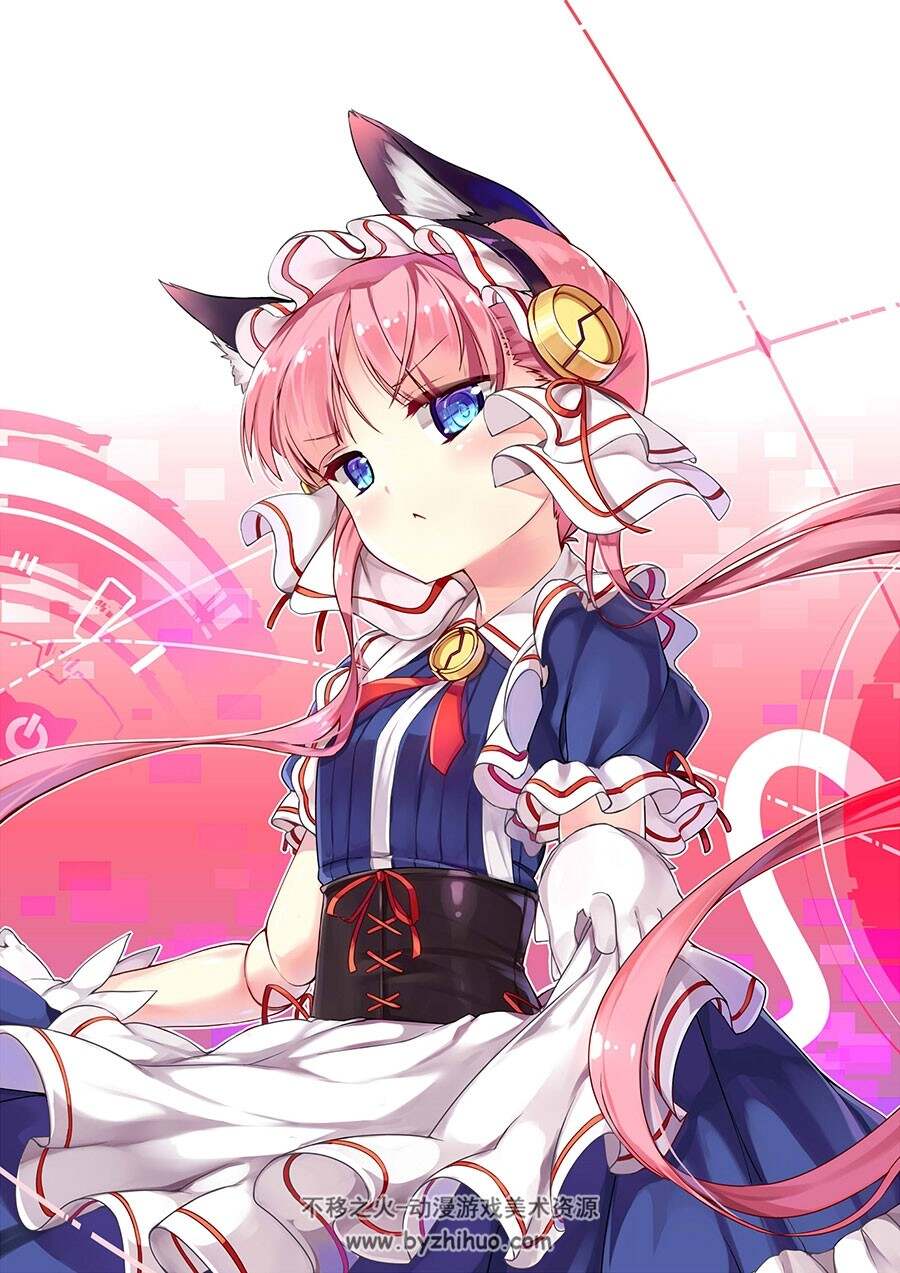 红壳的潘多拉 粉粉呢少女插画图集分享 30P