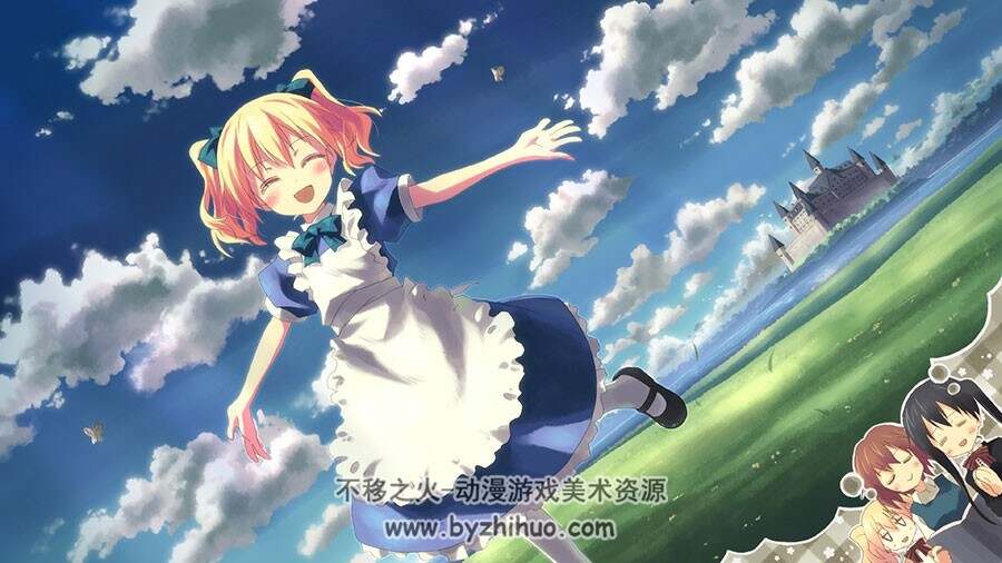 黄金拼图S2 游戏里萌妹子的插画壁纸图包分享 391P