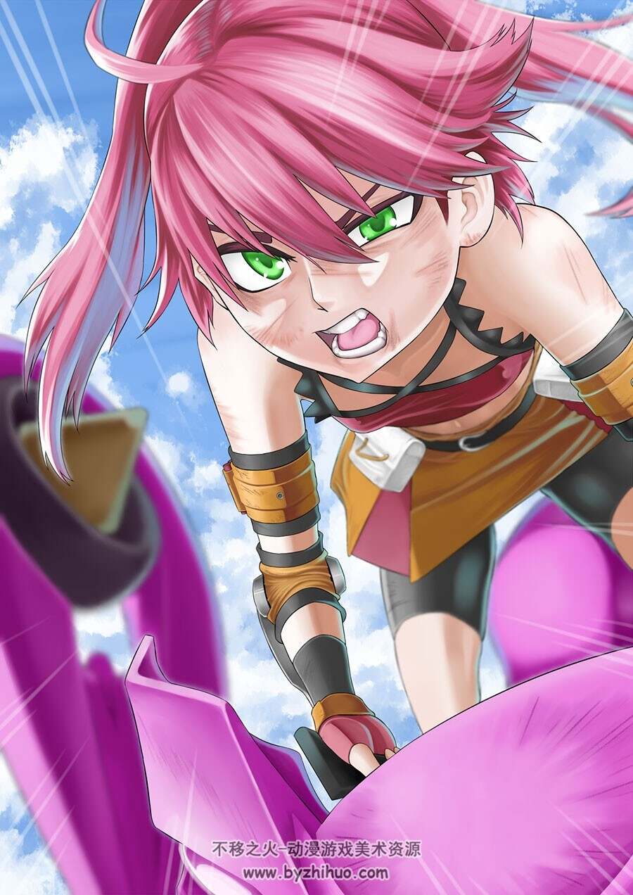枪神斯托拉塔斯/Gunslinger Stratos 插画壁纸图包 88P