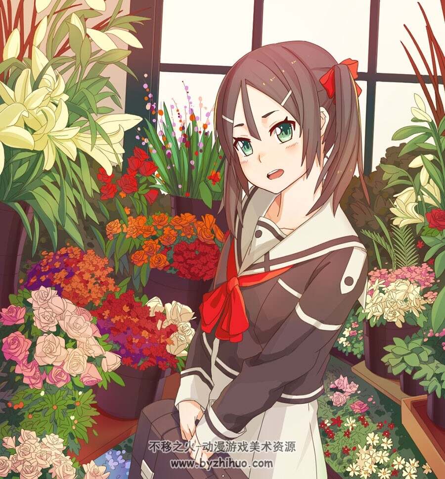 结城友奈是勇者 角色插画壁纸图包分享 35P