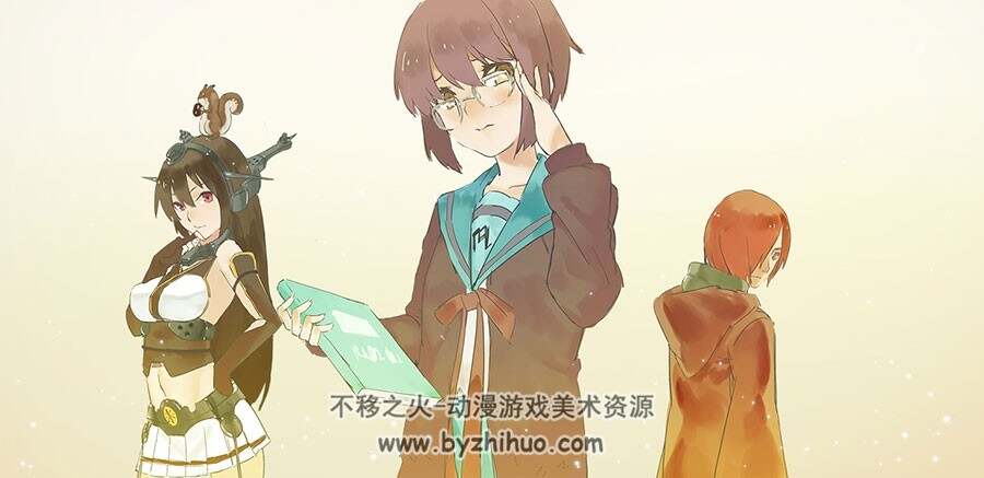 小长门有希的消失 美美哒小姐姐插画壁纸分享 64P