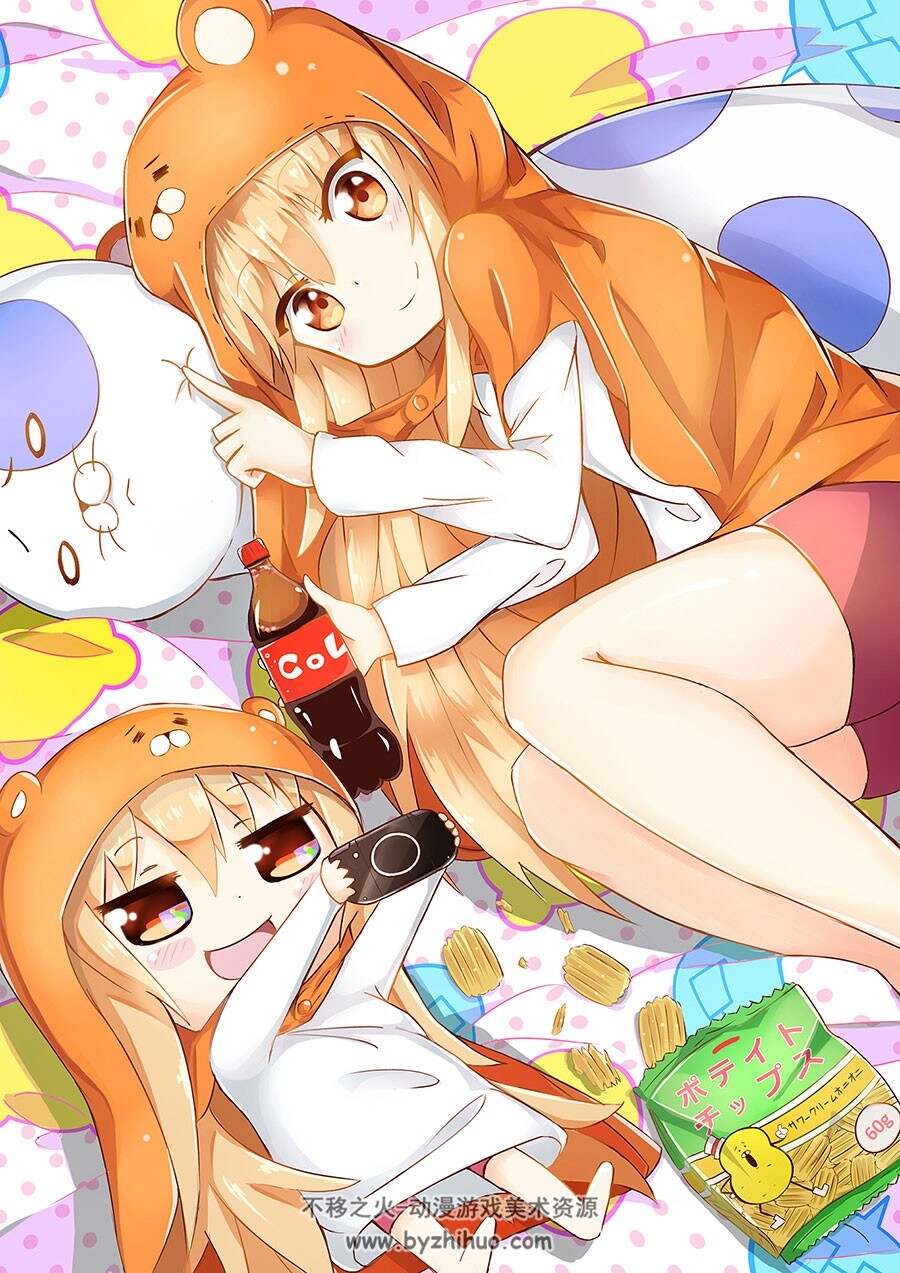 干物妹！小埋 角色插画壁纸分享 79P