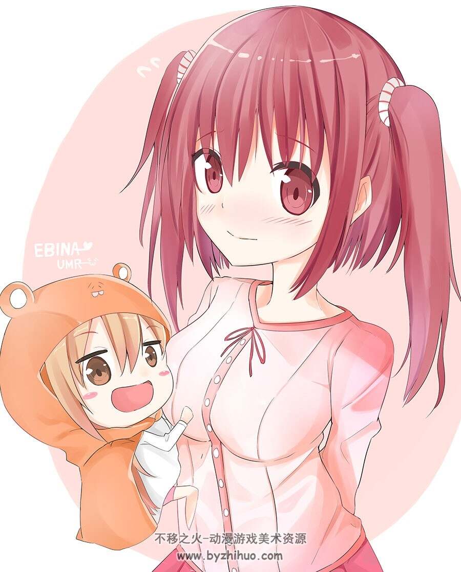 干物妹！小埋 角色插画壁纸分享 79P