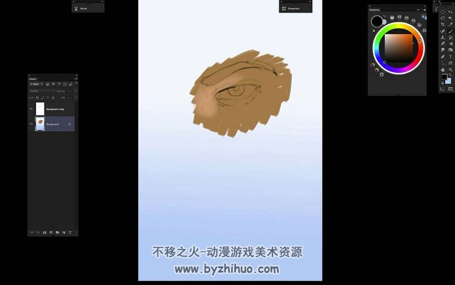 人类眼睛CG绘画技术视频教程