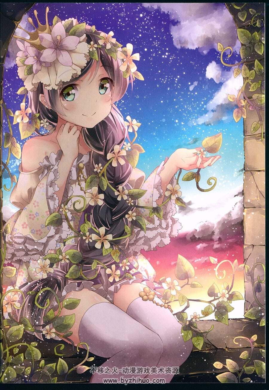 にわさね 星星少女 高清精美插画分享 18P
