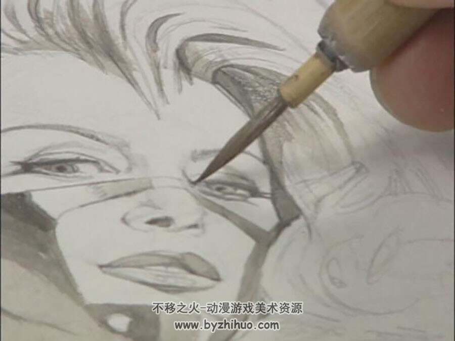 Sorayama空山基 欧美性感御姐插画绘画完整过程视频