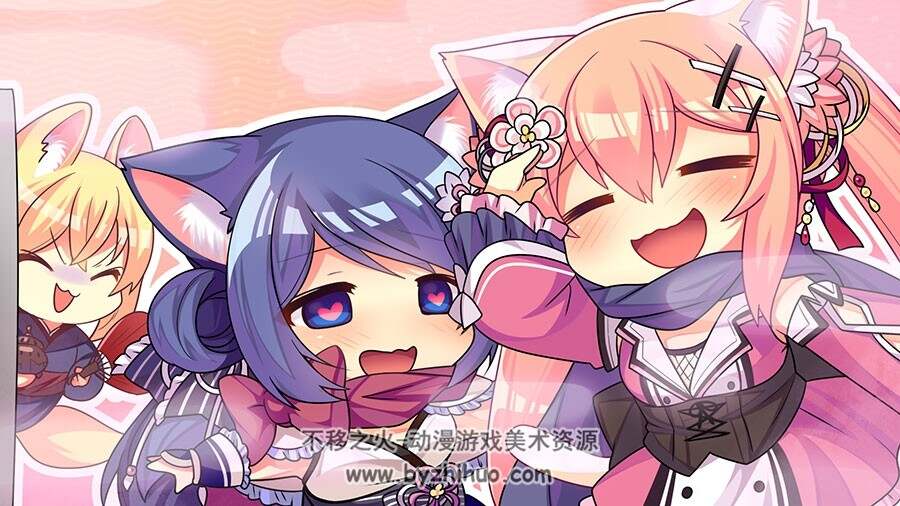 猫忍之心 neko nin exheart 角色插画壁纸图包分享 2856P