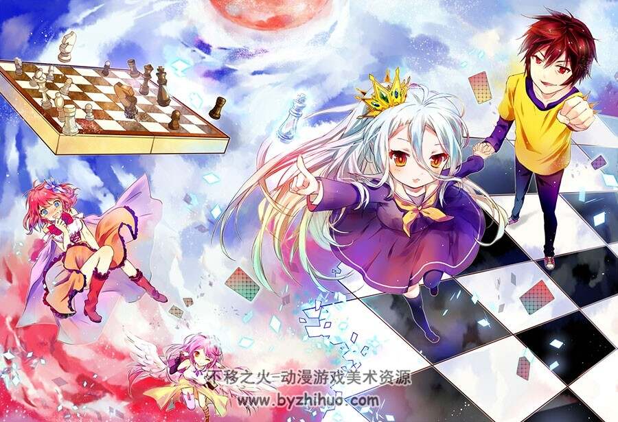 NO GAME NO LIFE 游戏人生 角色插画美图分享 267P