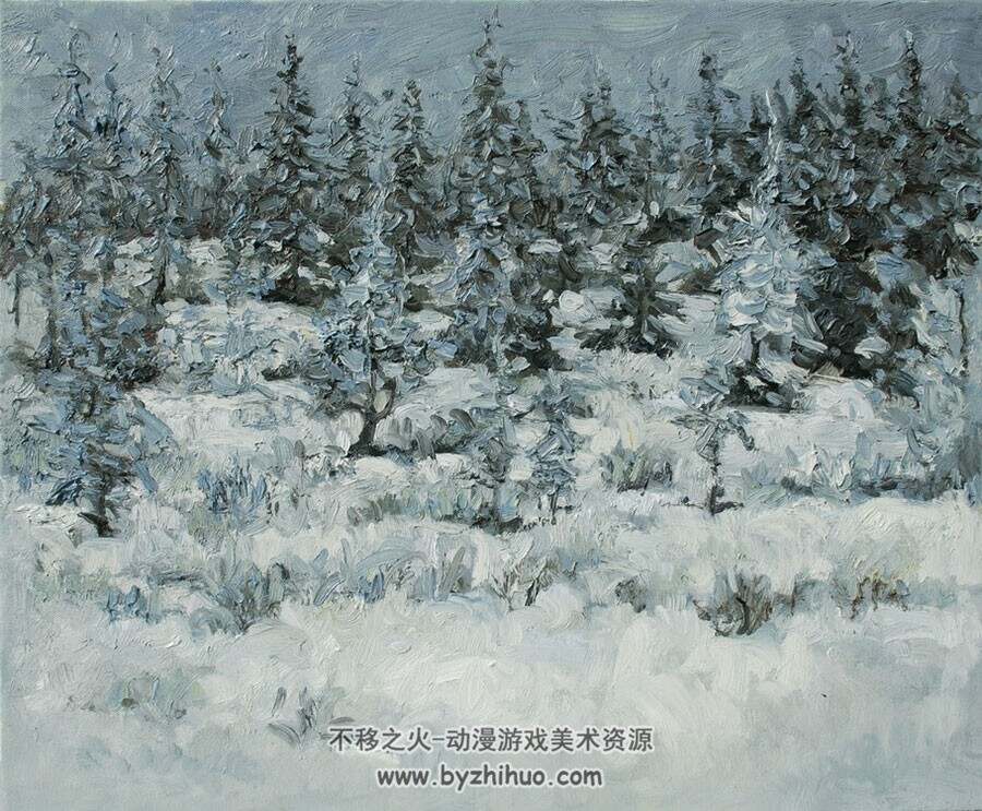 中国画家作品 风景油画 作品欣赏集