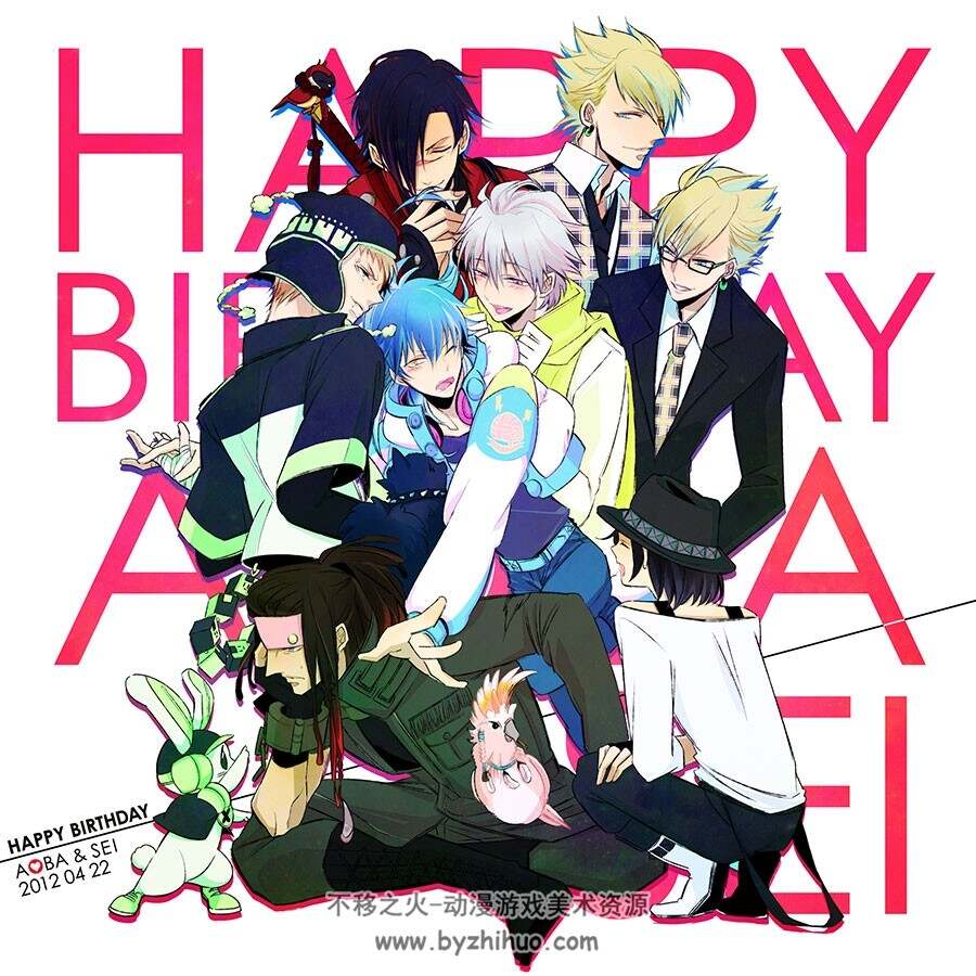 DRAMAtical Murder 角色插画海报分享 2020P