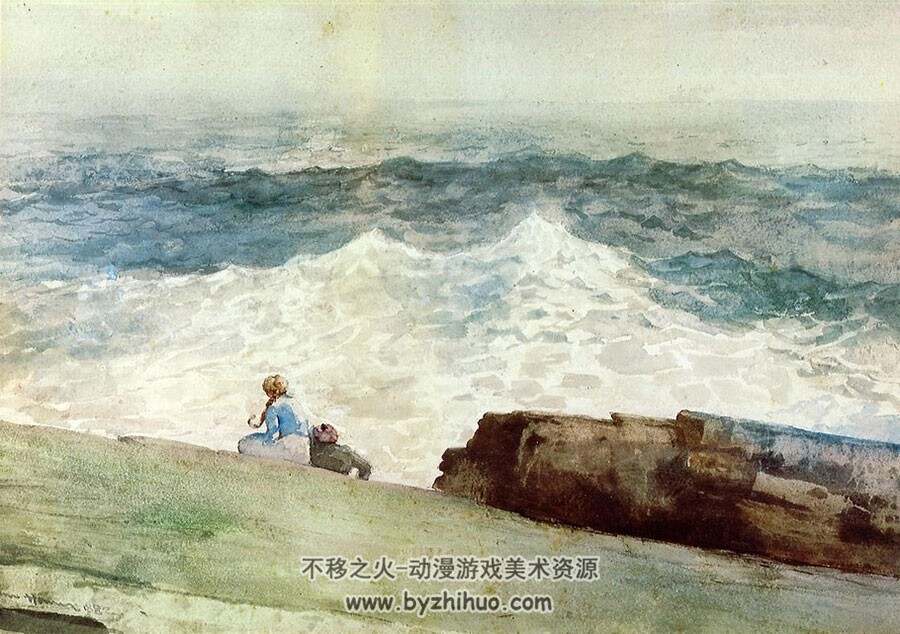 美国风景画家/插画家 Winslow Homer 作品欣赏合集 89P