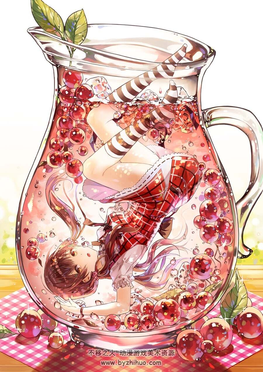 日系和风少女插画海报图集分享 708P