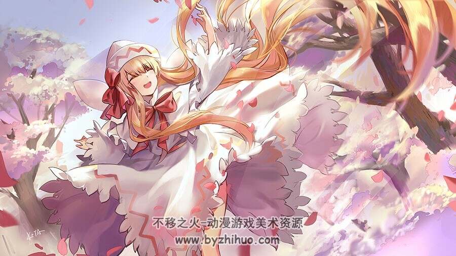 唯美梦幻般 少女插画壁纸图包分享 1603P