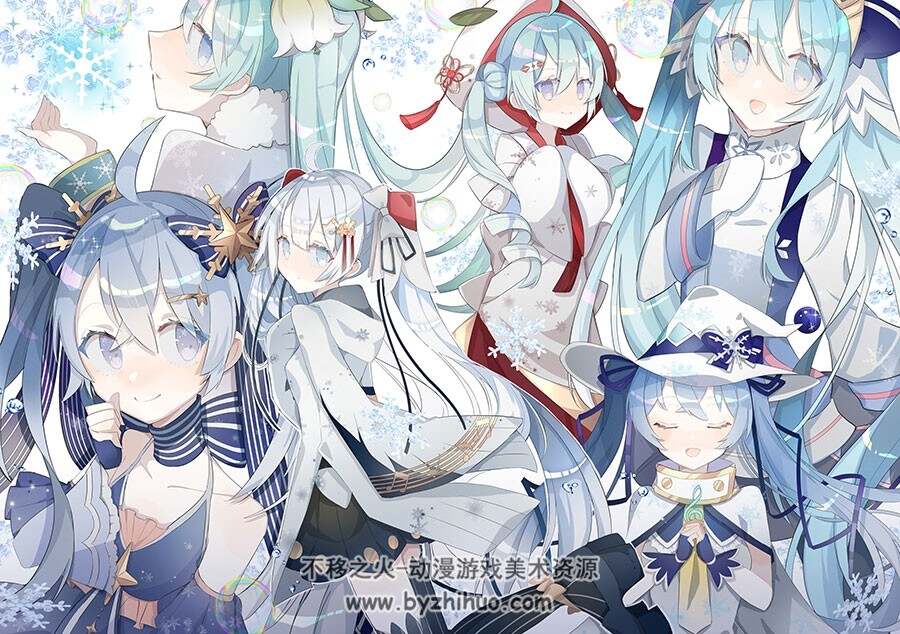 唯美梦幻般 少女插画壁纸图包分享 1603P