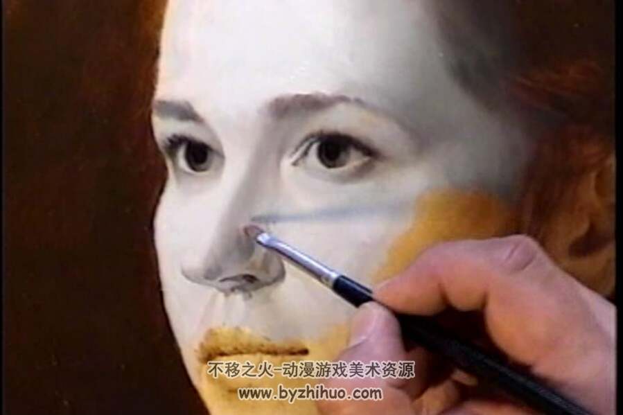 安娜 古典油画 肖像技法 视频过程欣赏