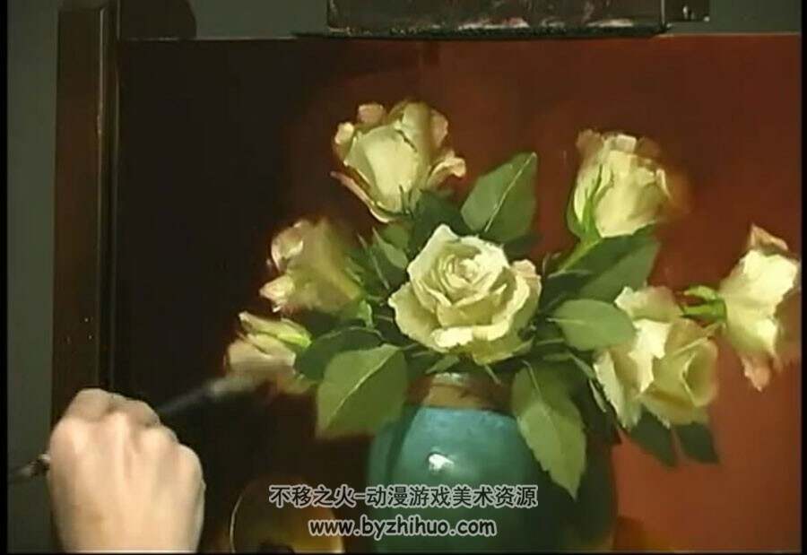 外国美术讲师 静物油画绘画技法视频教程