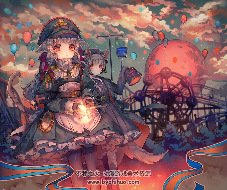 一些收集的美丽少女插画壁纸图包分享 209P